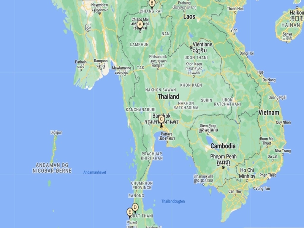 Chiang Mai, My Dream, Bangkok, Khao Sok & Khao Lak